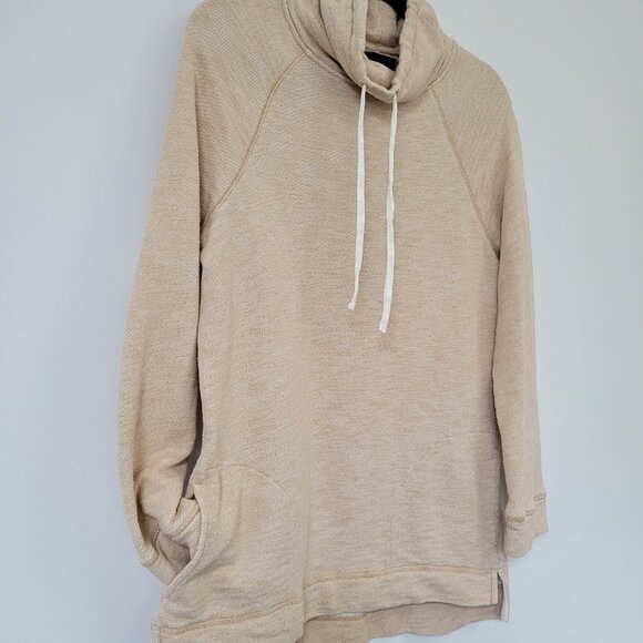 J.Crew 100% Cotton Funnel Neck Pullover Sweatshirt Scandi Loungewear - Picture 2 of 9